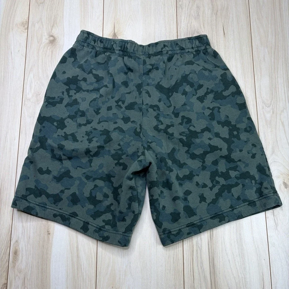 Nike Sportswear Fleece Club Camo Green Shorts Mens Medium M